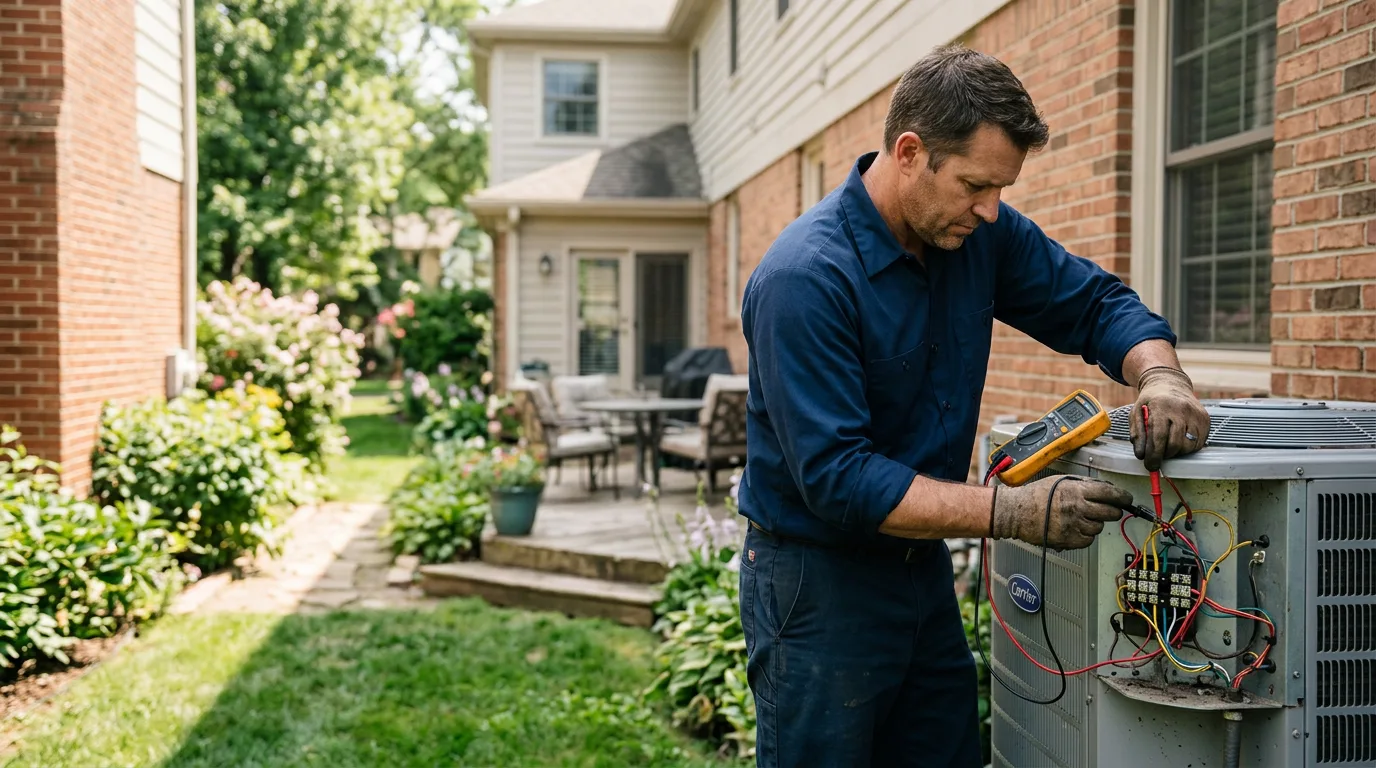 HVAC technician working near Willits, CA